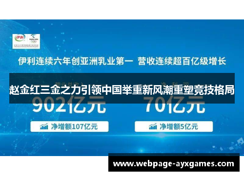 赵金红三金之力引领中国举重新风潮重塑竞技格局
